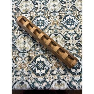 Repast Williams Sonoma 16.5” Wooden Ravioli Rolling Pin Roller Maple Wood RARE